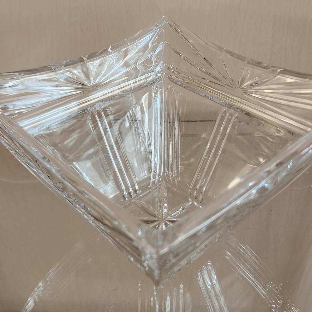 Waterford cut crystal square bowl Marquis